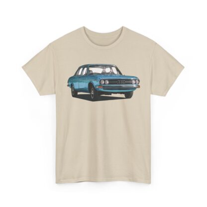 T-Shirt, Audi 100 C1, blau, Witwe Boltes Audi 100 Limousine, beidseitig bedruckt – Bild 5