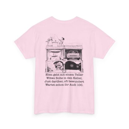T-Shirt, Audi 100 C1, blau, Witwe Boltes Audi 100 Limousine, beidseitig bedruckt – Bild 14