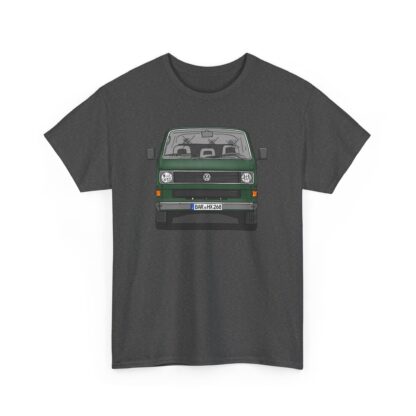 T-Shirt, VW T3, Bulli, VW Bus, Strichzeichnung, Dunkelgrün, BAR HX 268 – Bild 2