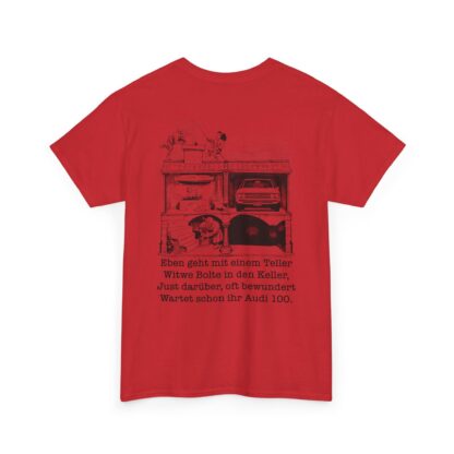 T-Shirt, Audi 100 C1, blau, Witwe Boltes Audi 100 Limousine, beidseitig bedruckt – Bild 16