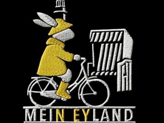 T-Shirt, Stickerei mittig, Norderney, MeiN EYland, Weiße Schrift