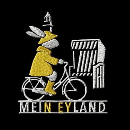 T-Shirt, Stickerei mittig, Norderney, MeiN EYland, Weiße Schrift