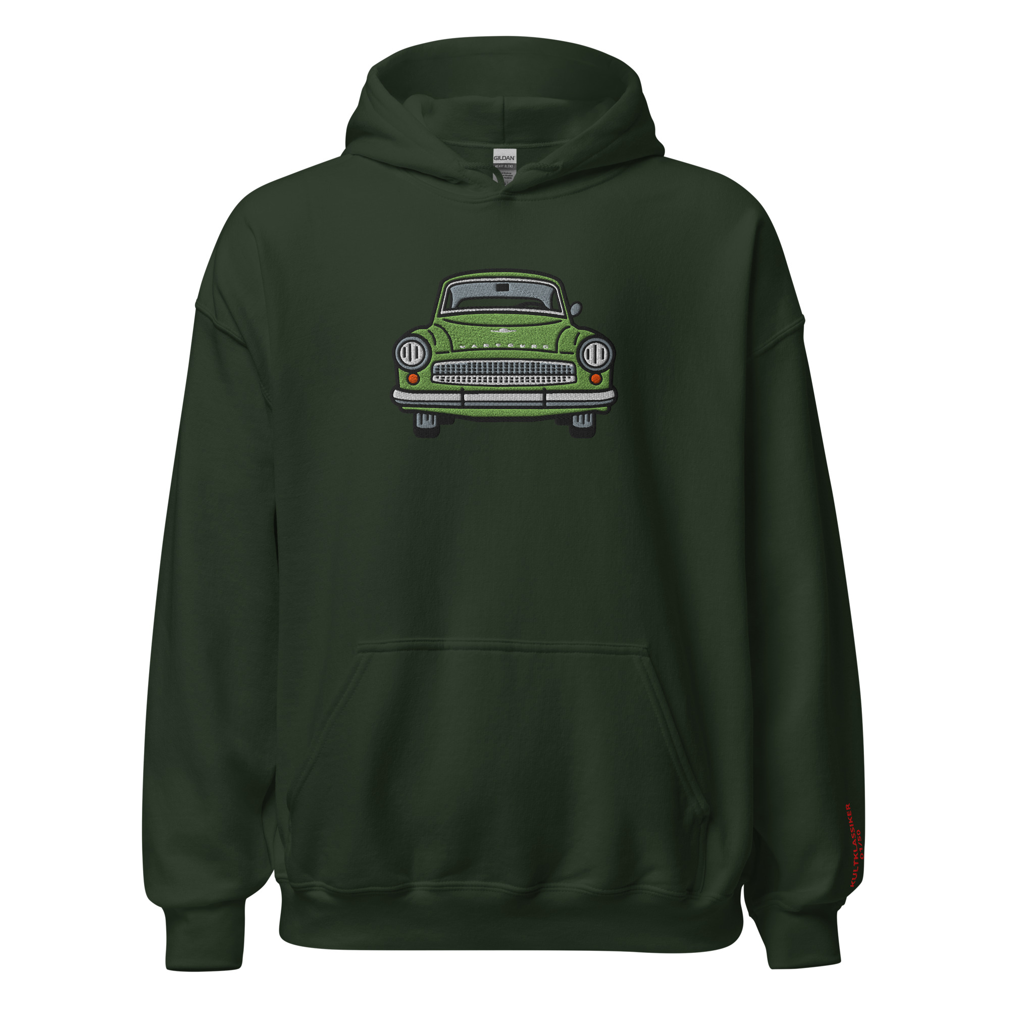 Streng limitiertes Hoodie, nur 50 Exemplare, Wartburg, Vorderseite und Ärmel edel bestickt – Bild 5