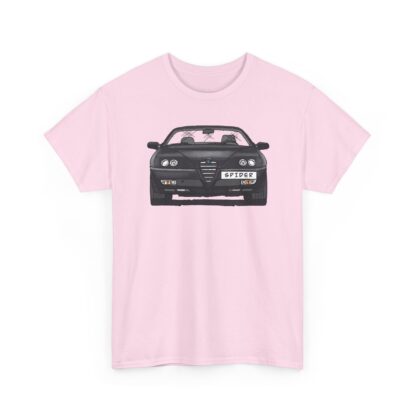 T-Shirt, Alfa Romeo Spider, 916, Strichzeichnung, Schwarz, personalisierbar mit Kennzeichen – Bild 10