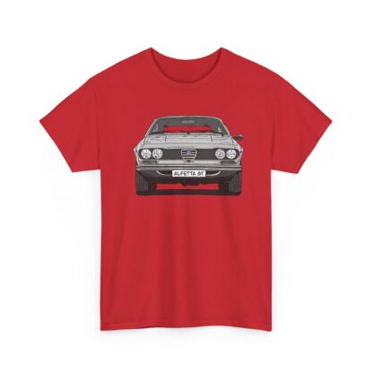 T-Shirt, Alfetta GT, Strichzeichnung, Silbergrau, mit Kennzeichen personalisierbar – Bild 12