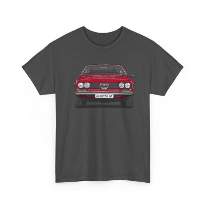 T-Shirt, Alfetta GT, Strichzeichnung, Rot, mit Kennzeichen personalisierbar – Bild 7