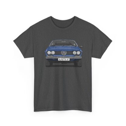 T-Shirt, Alfetta GT, Strichzeichnung, Blau, mit Kennzeichen personalisierbar – Bild 7