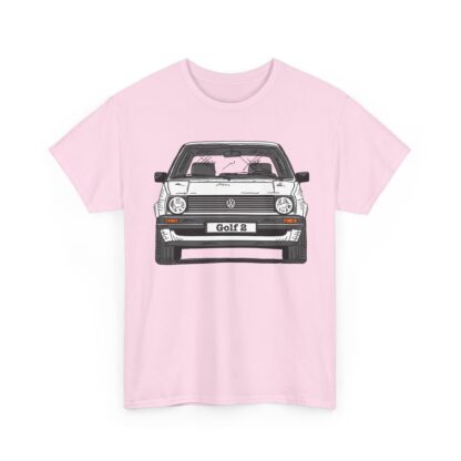 T-Shirt, Golf 2, Strichzeichnung, Weiß, personalisierbar – Bild 11