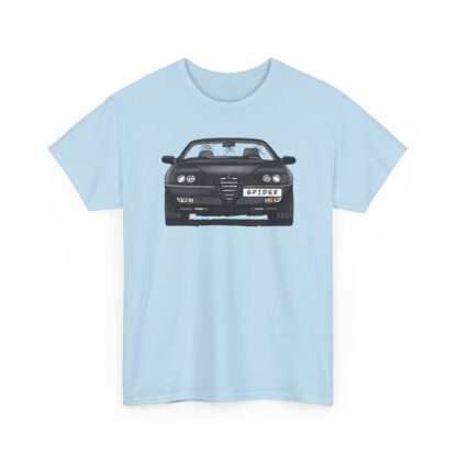 T-Shirt, Alfa Romeo Spider, 916, Strichzeichnung, Schwarz, personalisierbar mit Kennzeichen – Bild 7