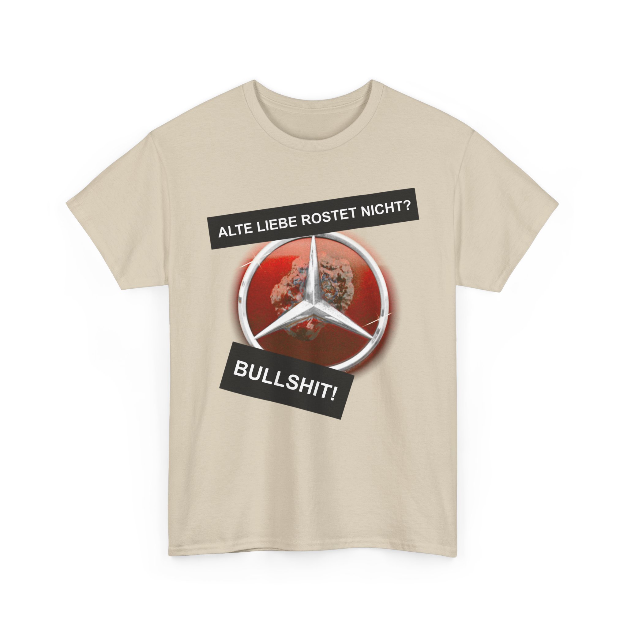 T-Shirt, Alte Liebe rostet nicht? - Bullshit! Mercedes, Rot – Bild 4