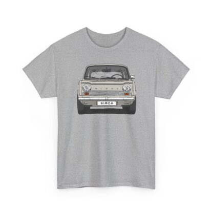 T-Shirt, Simca 1000, Strichzeichnung, Beige, personalisierbar mit Kennzeichen – Bild 2