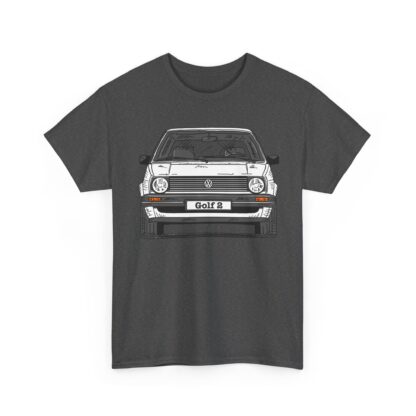 T-Shirt, Golf 2, Strichzeichnung, Weiß, personalisierbar – Bild 7