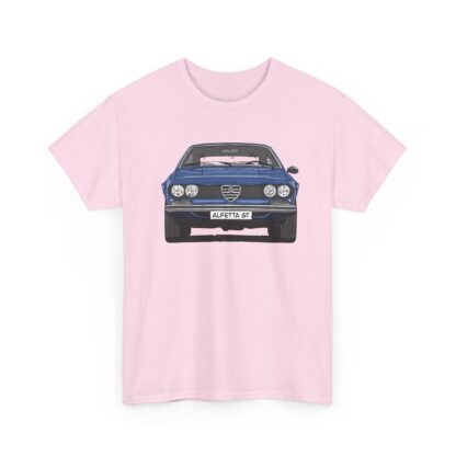 T-Shirt, Alfetta GT, Strichzeichnung, Blau, mit Kennzeichen personalisierbar – Bild 11