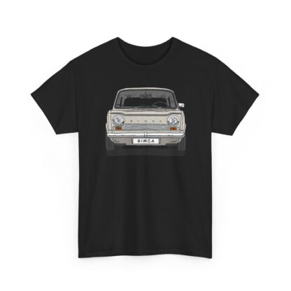 T-Shirt, Simca 1000, Strichzeichnung, Beige, personalisierbar mit Kennzeichen – Bild 3