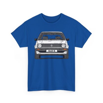 T-Shirt, Golf 2, Strichzeichnung, Weiß, personalisierbar – Bild 9