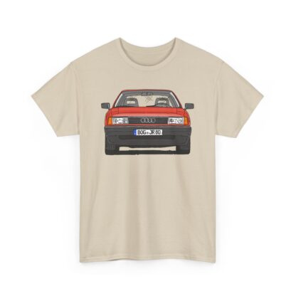T-Shirt, Audi 80 B3, Strichzeichnung, Rot, BOG JR 80 – Bild 7