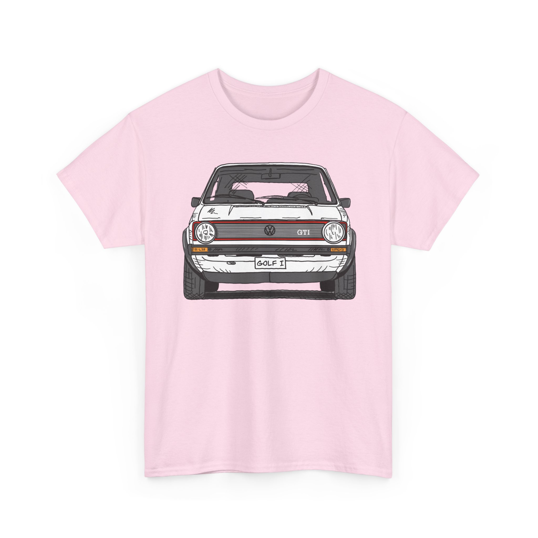 T-Shirt, Golf 1, Strichzeichnung, Weiß, personalisierbar – Bild 11