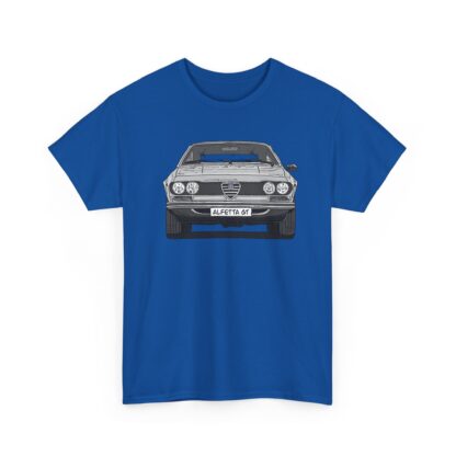 T-Shirt, Alfetta GT, Strichzeichnung, Silbergrau, mit Kennzeichen personalisierbar – Bild 9