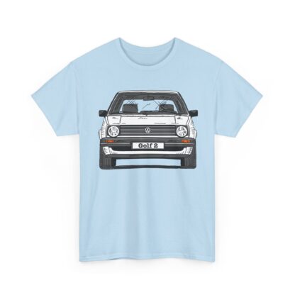 T-Shirt, Golf 2, Strichzeichnung, Weiß, personalisierbar – Bild 8