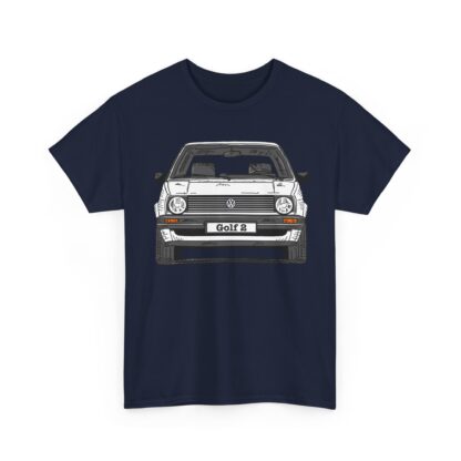 T-Shirt, Golf 2, Strichzeichnung, Weiß, personalisierbar – Bild 10