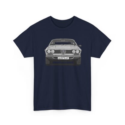 T-Shirt, Alfetta GT, Strichzeichnung, Silbergrau, mit Kennzeichen personalisierbar – Bild 10