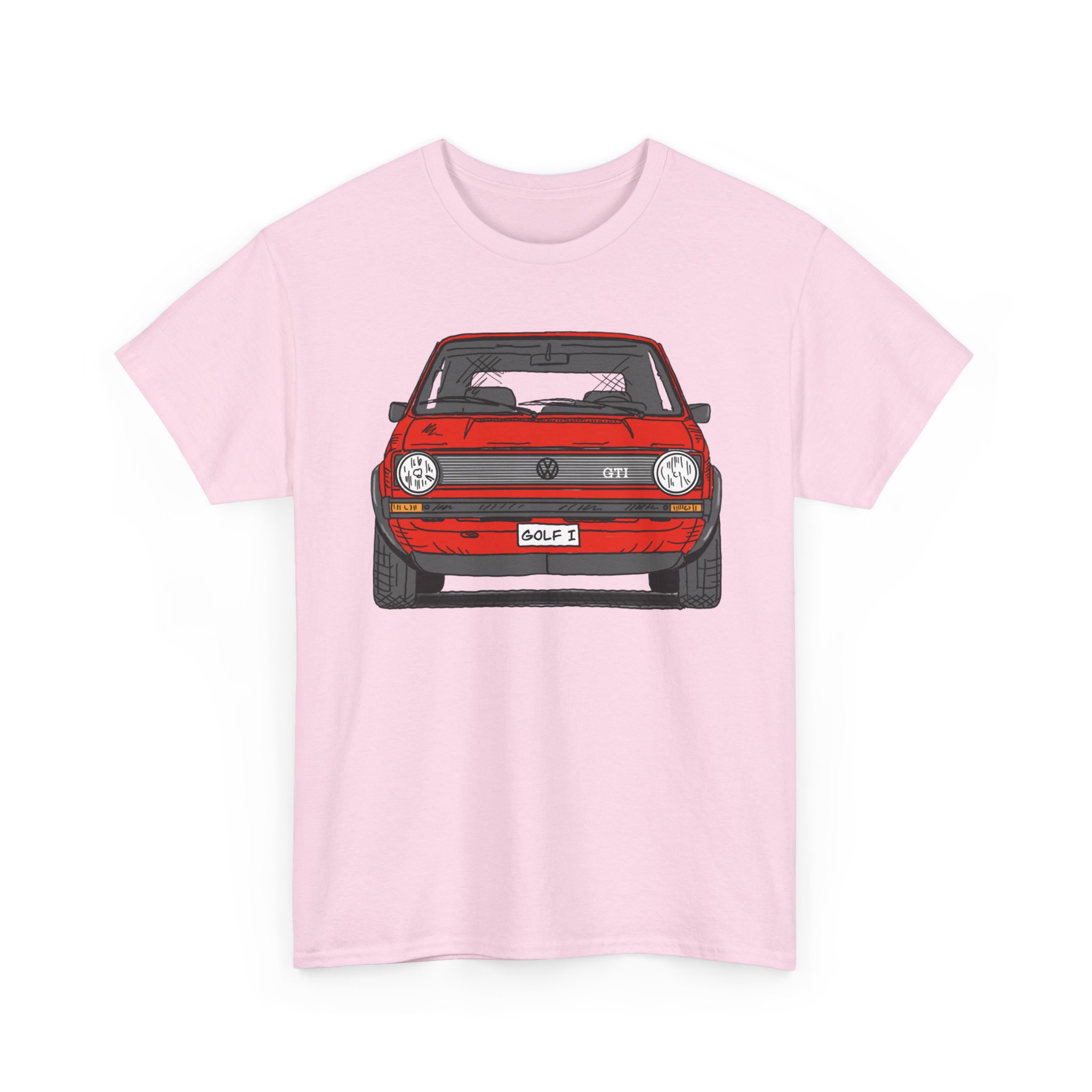 T-Shirt, Golf 1, Strichzeichnung, Rot, personalisierbar – Bild 11