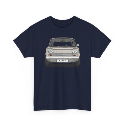 T-Shirt, Simca 1000, Strichzeichnung, Beige, personalisierbar mit Kennzeichen – Bild 9