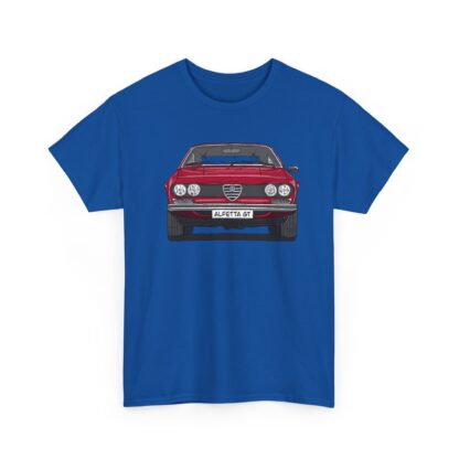 T-Shirt, Alfetta GT, Strichzeichnung, Rot, mit Kennzeichen personalisierbar – Bild 9