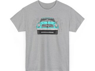 T-Shirt, Borgward Isabella, Strichzeichnung, Türkis, personalisierbar