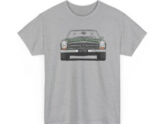 T-Shirt, Mercedes W113 Pagode, Strichzeichnung, Grün, W27.902