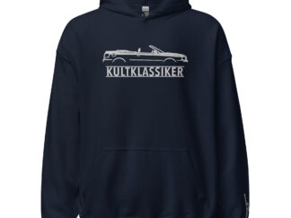 Streng limitiertes Hoodie, nur 50 Exemplare, Audi Cabrio Silhouette, Vorderseite und Ärmel edel bestickt