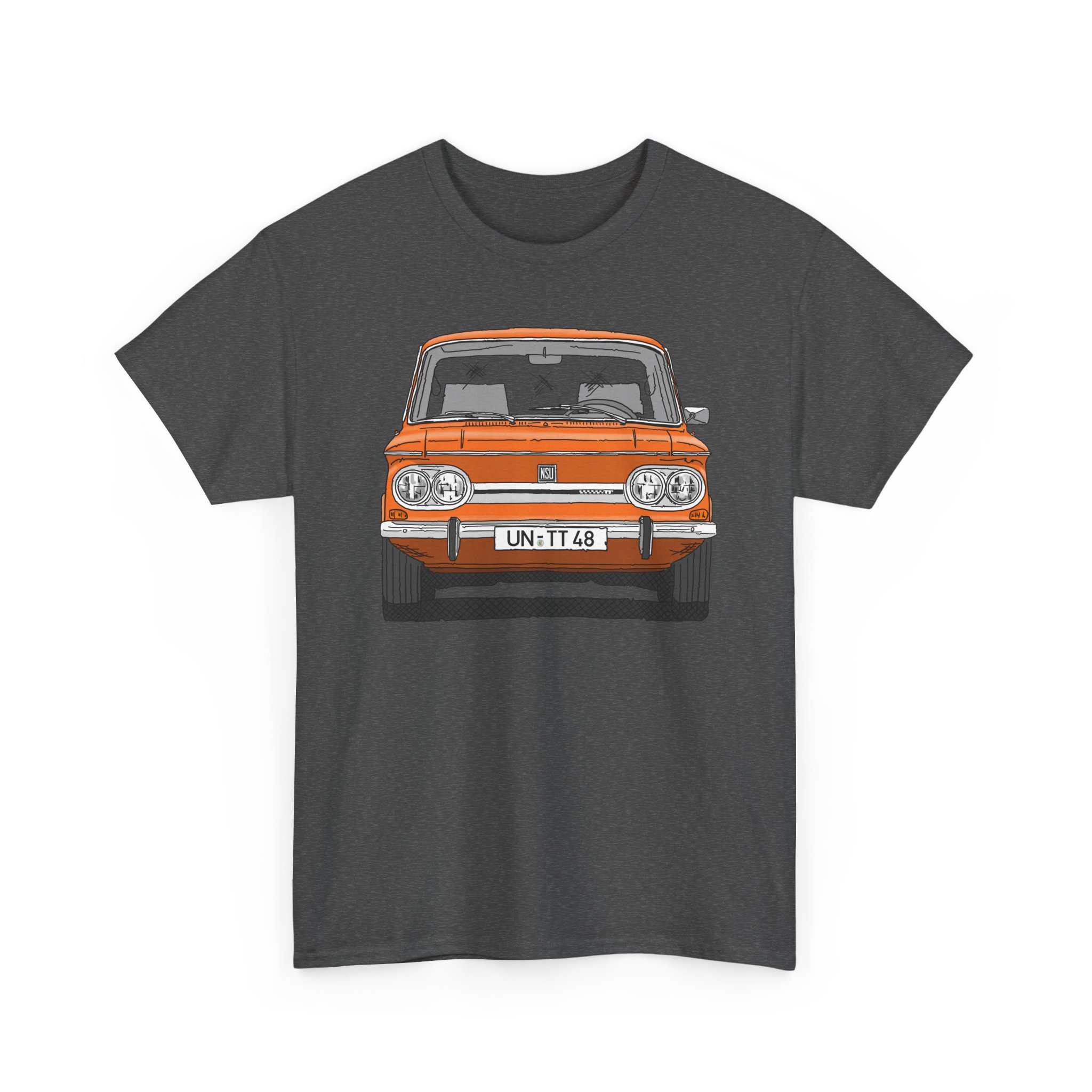 T-Shirt, NSU TT, Strichzeichnung, Orange, UN-TT 48 – Bild 3