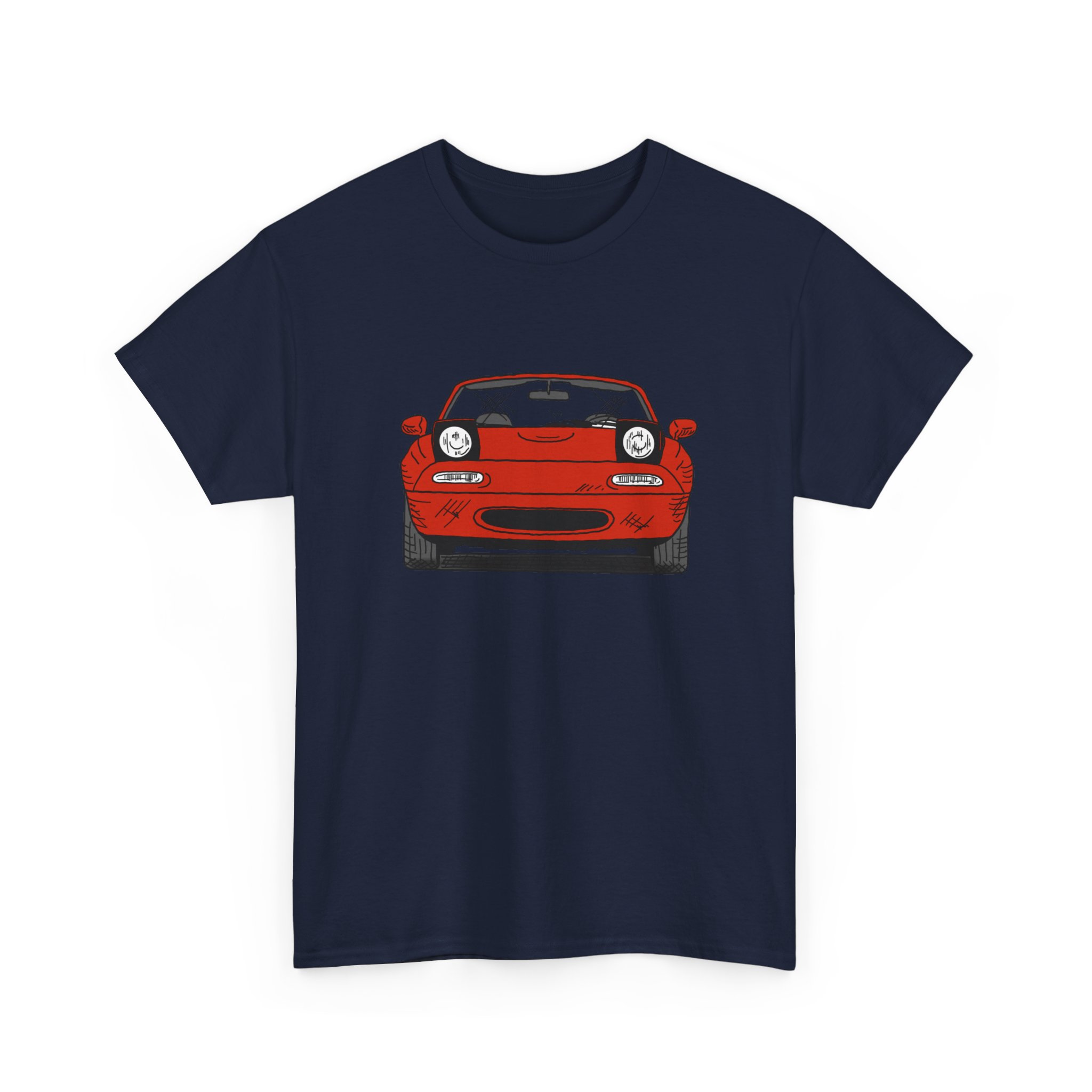 T-Shirt, Mazda MX5 Miata, Strichzeichnung, Rot – Bild 17