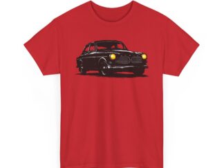 T-Shirt, Volvo Amazon, Kritzel-Kratzel-Auto, großer feiner Druck