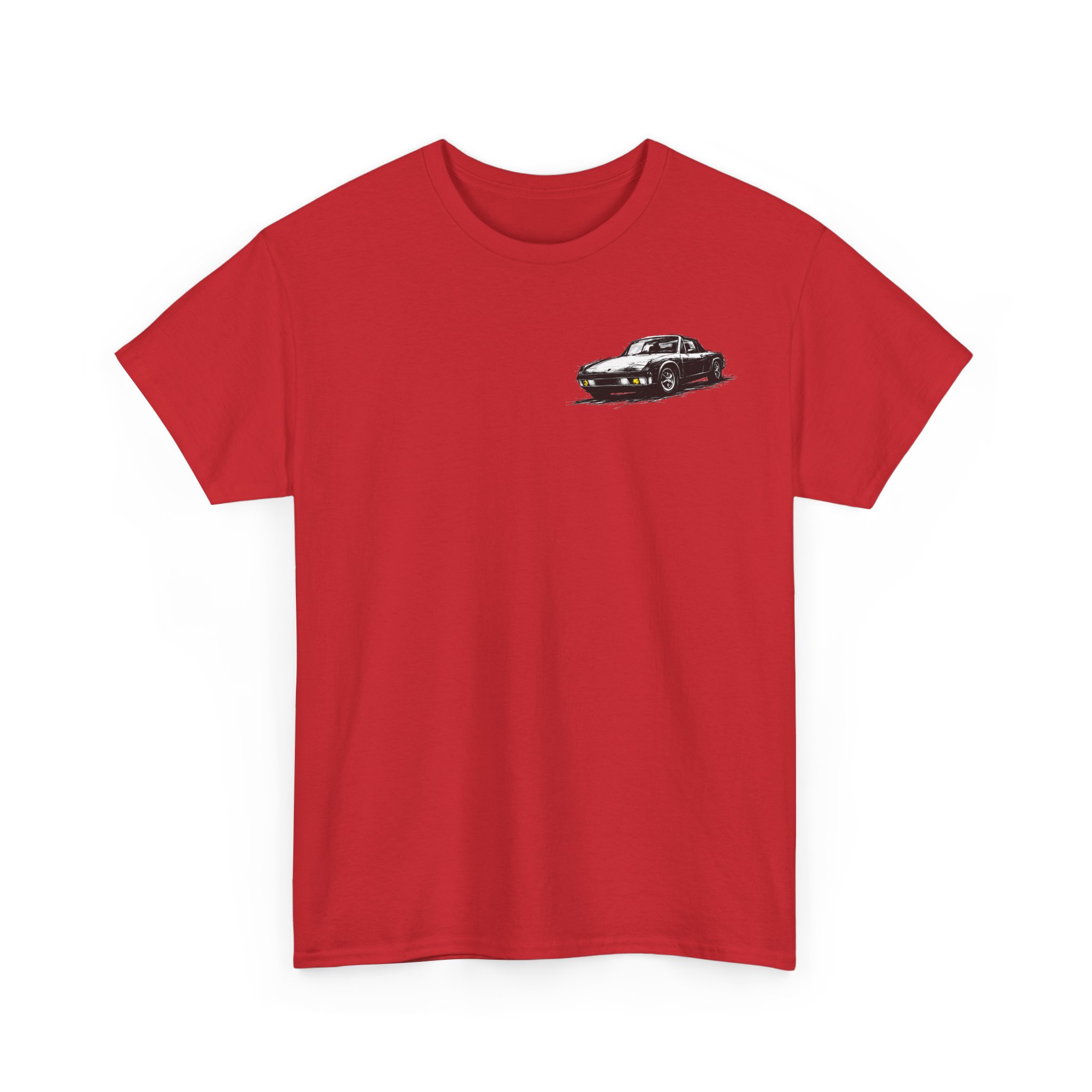 T-Shirt, Porsche 914, VW Porsche, Kritzel-Kratzel-Auto, kleiner feiner Druck