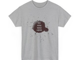 T-Shirt, Ölfleck, My Mini Was Here