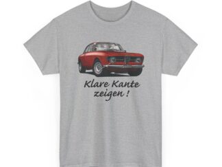T-Shirt, Alfa Romeo Junior Kantenhaube, Rot, Klare Kante zeigen!