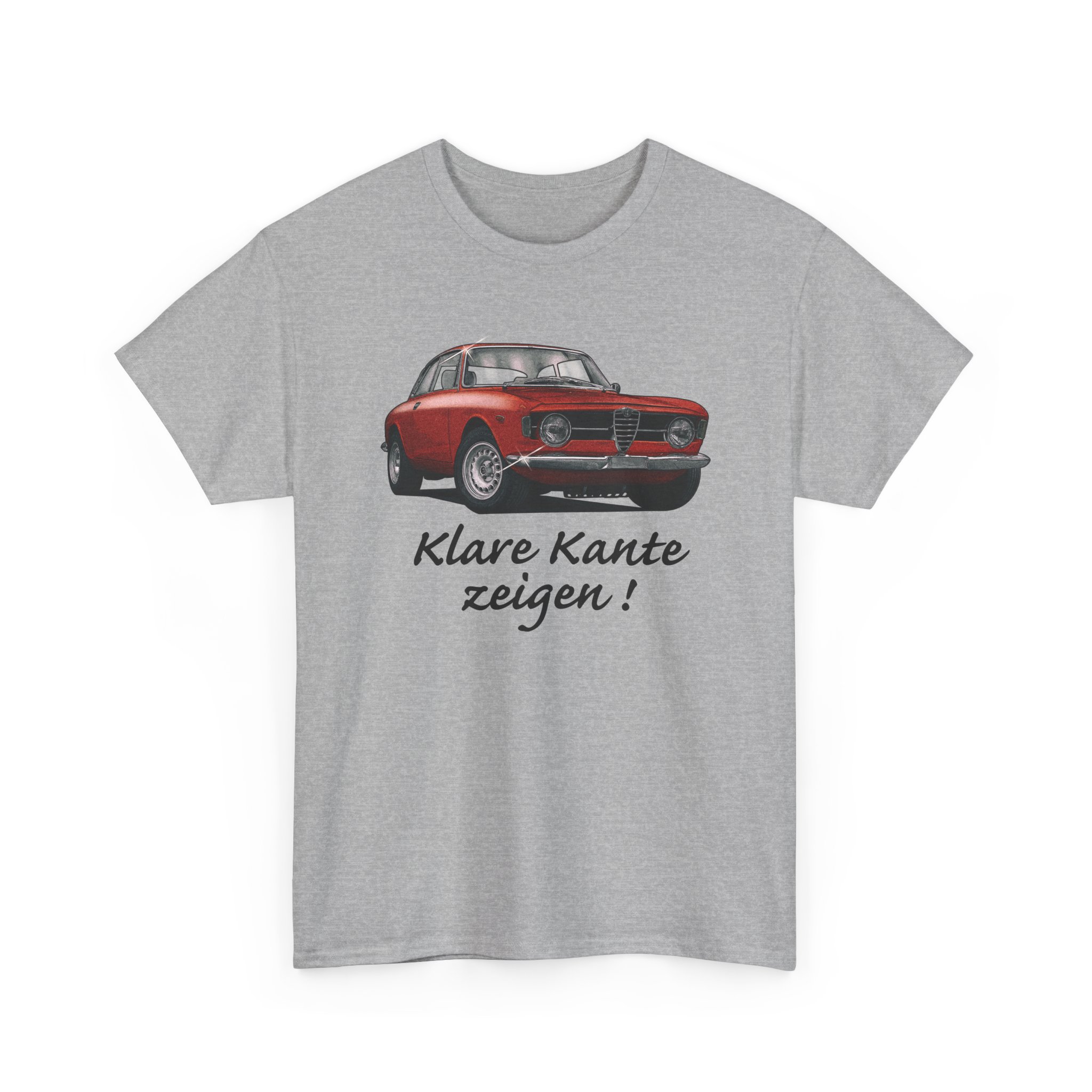T-Shirt, Alfa Romeo Junior Kantenhaube, Rot, Klare Kante zeigen!