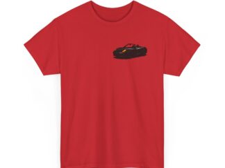 T-Shirt, Porsche Boxster 986, Kritzel-Kratzel-Auto, kleiner feiner Druck