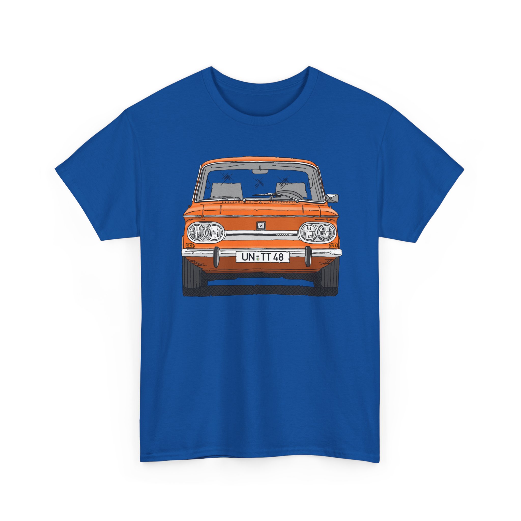 T-Shirt, NSU TT, Strichzeichnung, Orange, UN-TT 48 – Bild 11