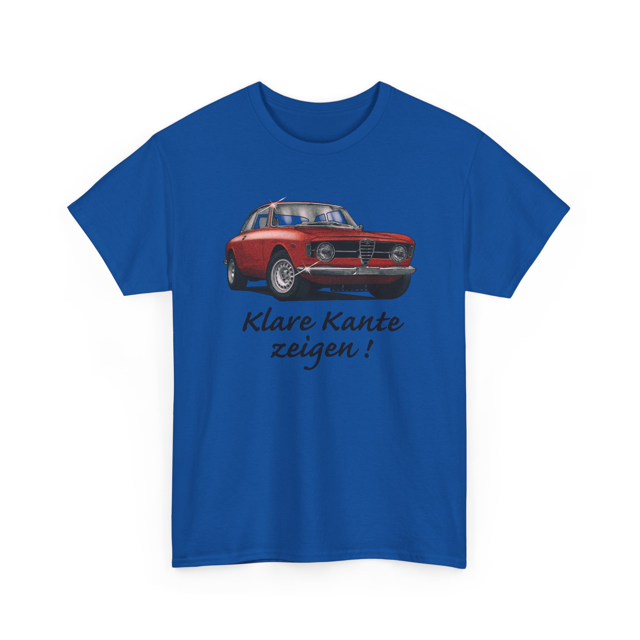 T-Shirt, Alfa Romeo Junior Kantenhaube, Rot, Klare Kante zeigen! – Bild 9