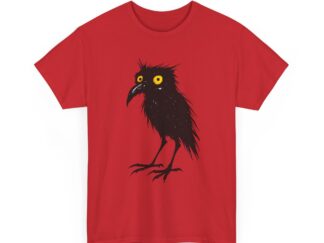 T-Shirt, „Hansi“, Rabe, Kritzel-Kratzel-Kuschel-Tier, großer feiner Druck