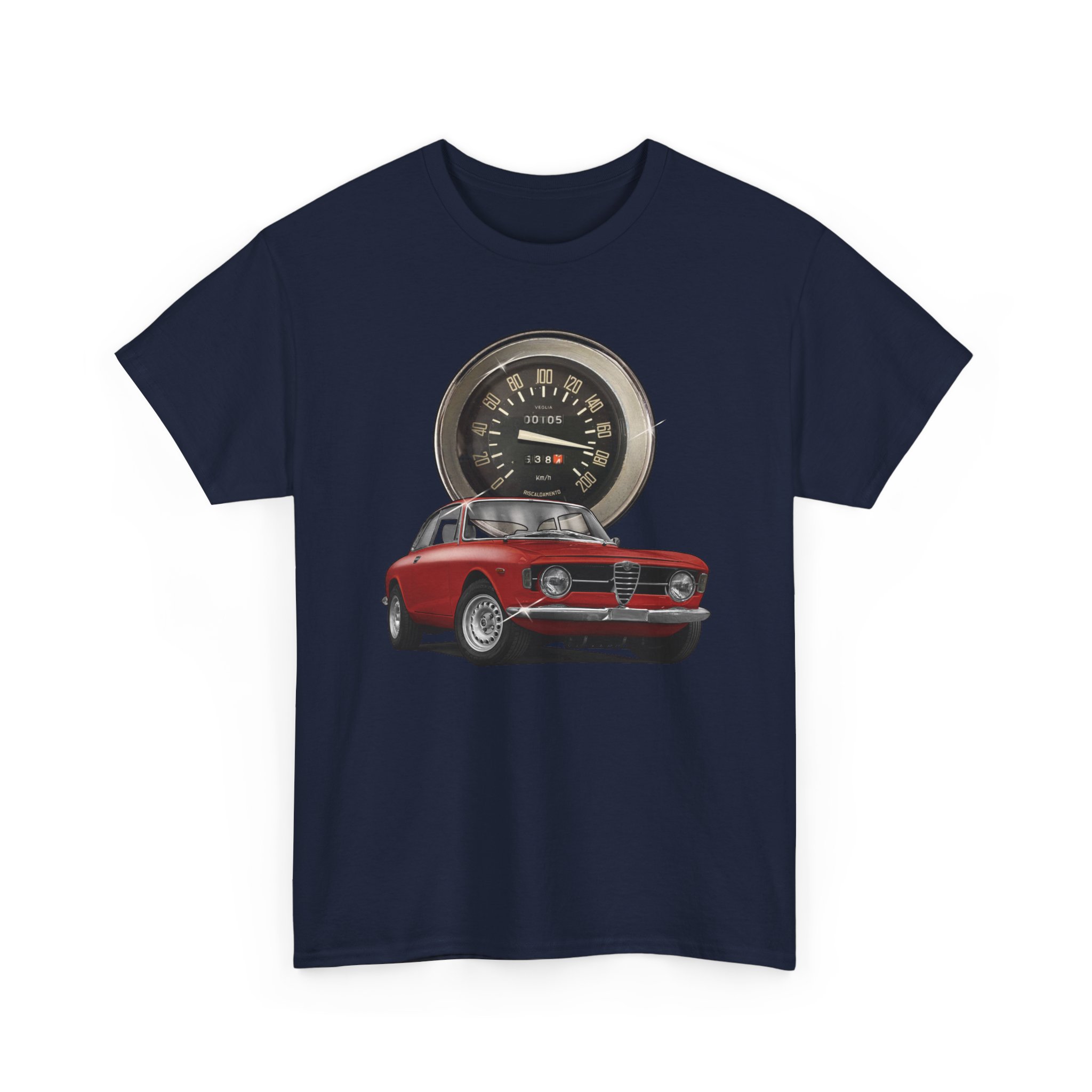 T-Shirt, Alfa Romeo Junior Kantenhaube, Rot, Vmax mit Tacho – Bild 10
