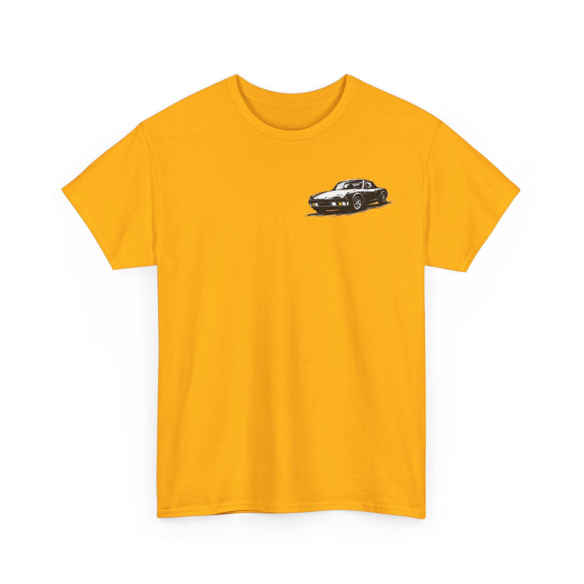 T-Shirt, Porsche 914, VW Porsche, Kritzel-Kratzel-Auto, kleiner feiner Druck – Bild 11
