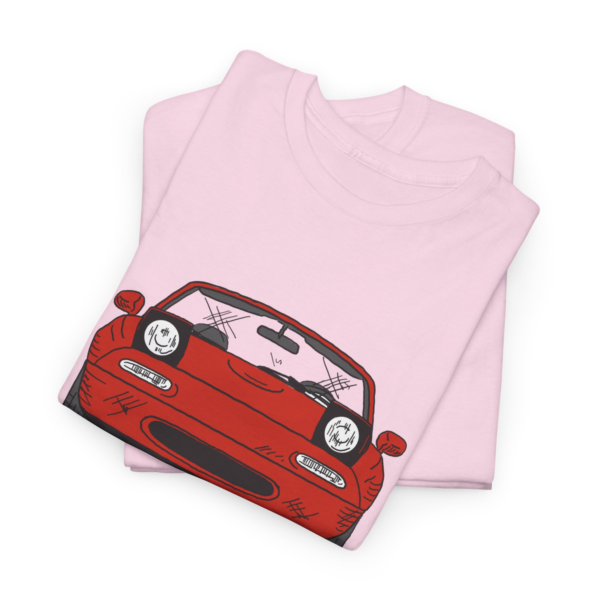 T-Shirt, Mazda MX5 Miata, Strichzeichnung, Rot – Bild 20