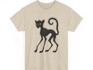 T-Shirt, Gepard, Kritzel-Kratzel-Kuschel-Tier, großer feiner Druck