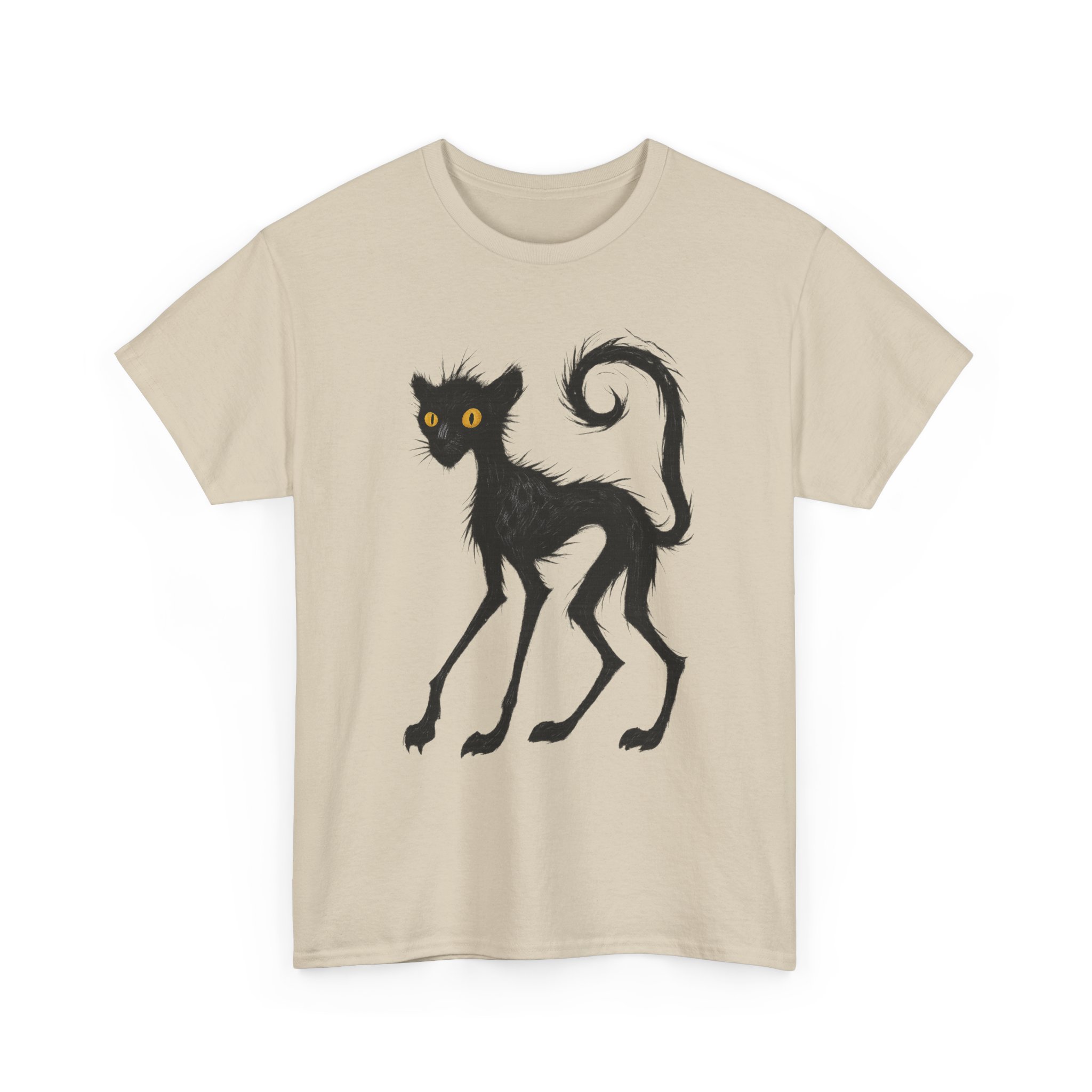 T-Shirt, Gepard, Kritzel-Kratzel-Kuschel-Tier, großer feiner Druck