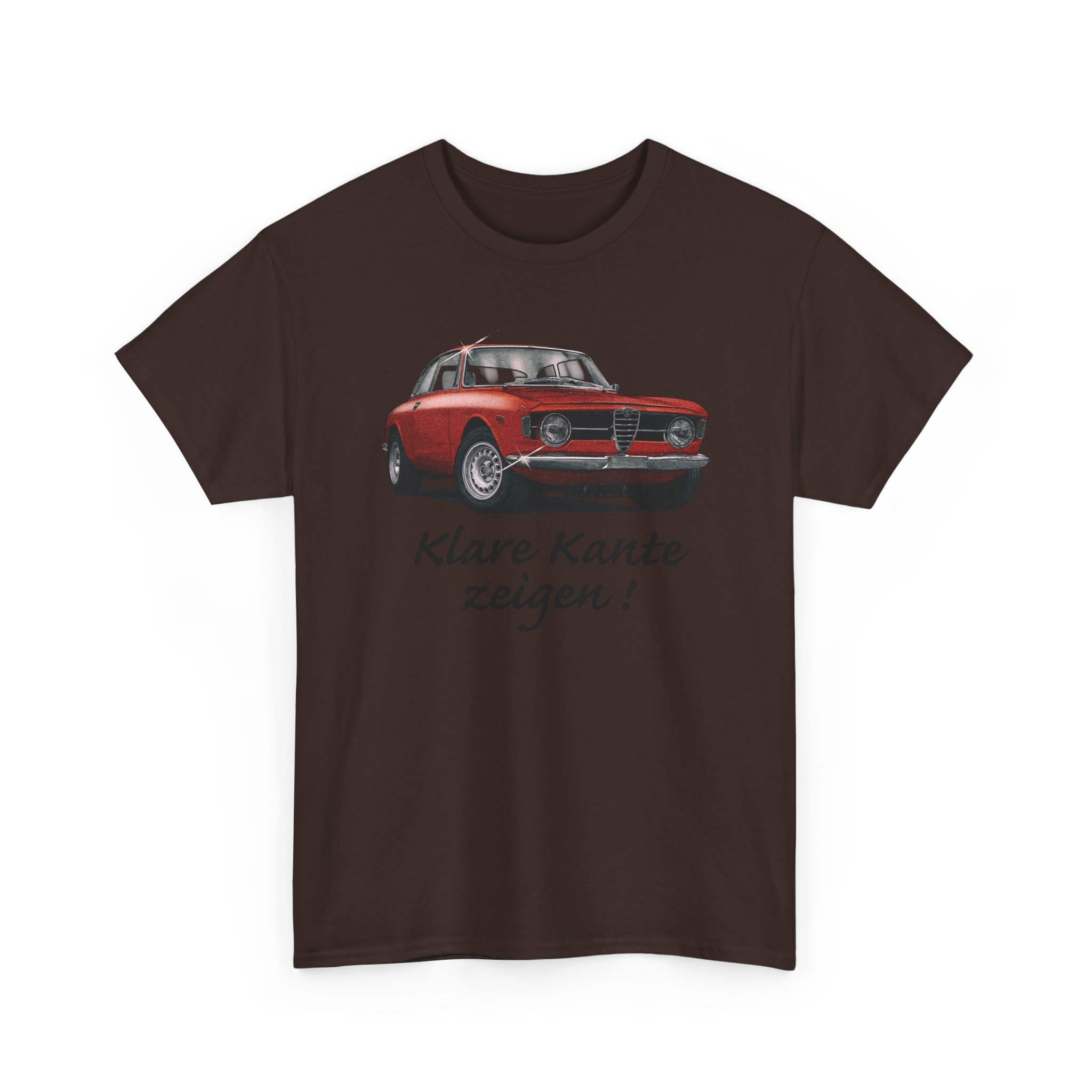 T-Shirt, Alfa Romeo Junior Kantenhaube, Rot, Klare Kante zeigen! – Bild 6