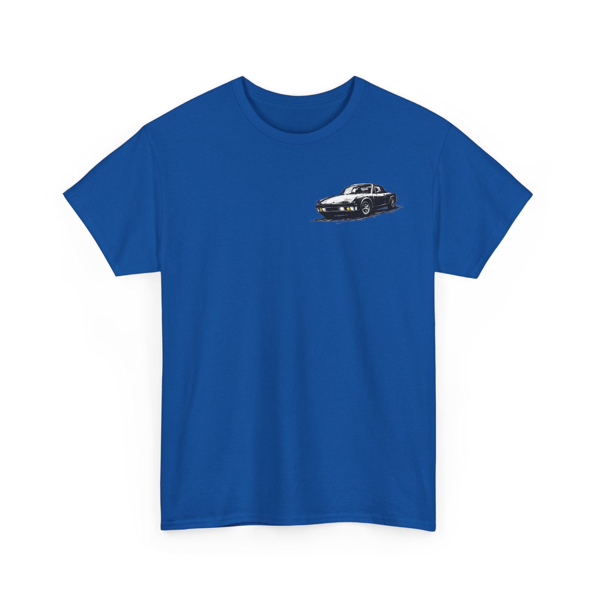 T-Shirt, Porsche 914, VW Porsche, Kritzel-Kratzel-Auto, kleiner feiner Druck – Bild 9