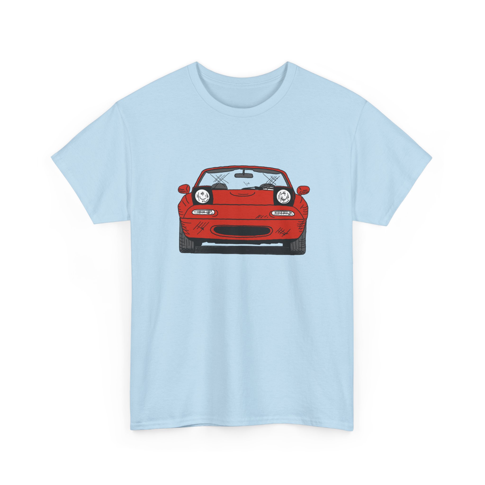 T-Shirt, Mazda MX5 Miata, Strichzeichnung, Rot – Bild 13